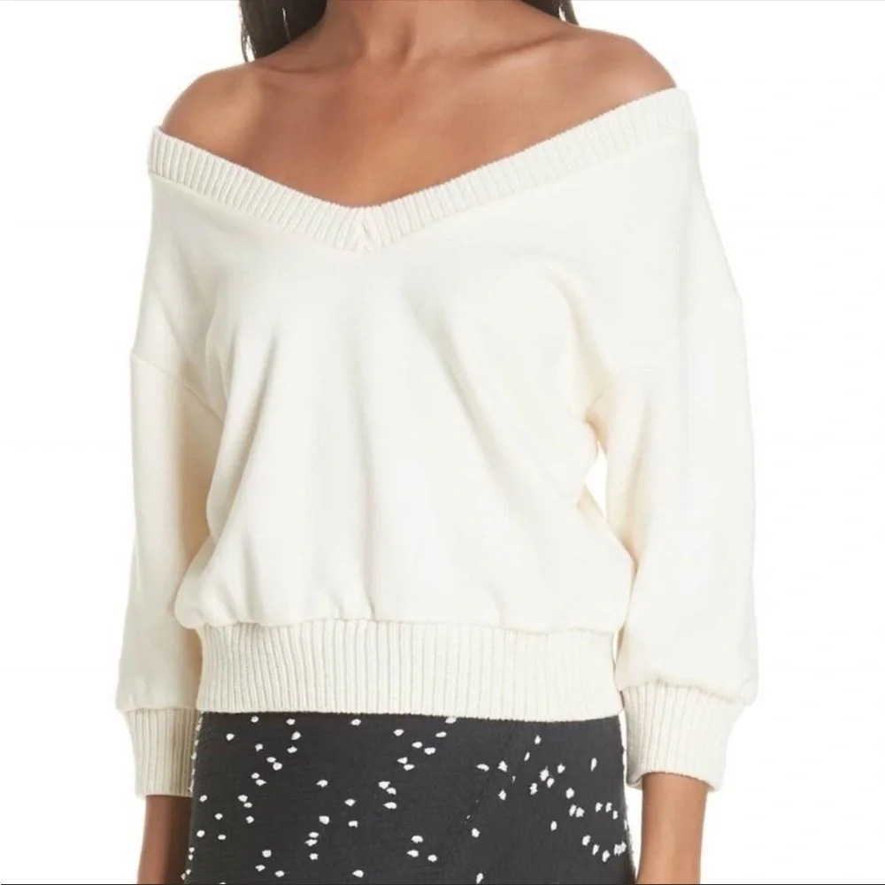 3.1 Phillip Lim French Terry Crop Sweater small